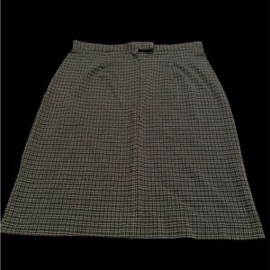 Black and Gray Plaid Skirt